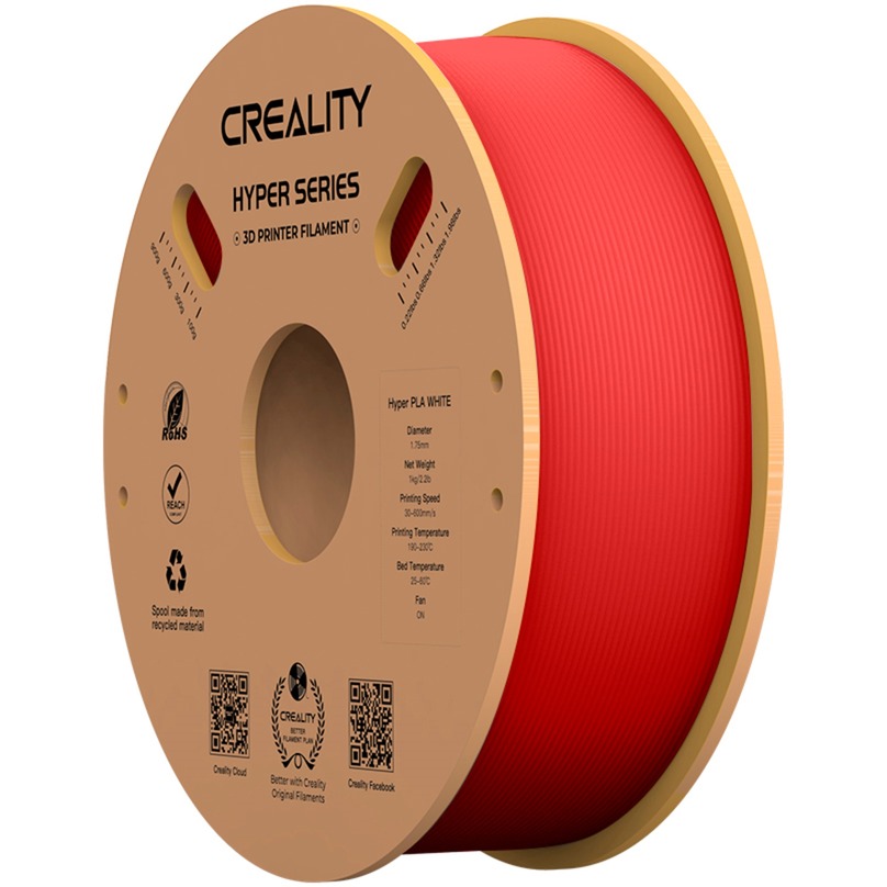 PLA 1,75mm RED 1kg CREALITY HYPER SERIES 3D FILAMENT